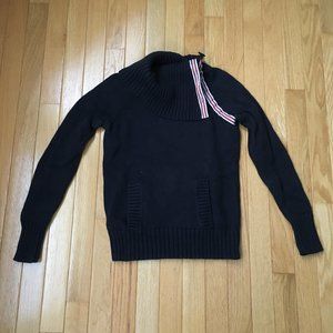 Loft Navy Knit Cowl Neck Sweater Size XSP